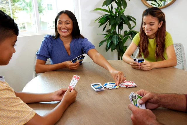 Alt view image 2 of 6 - Mattel Games DOS Second Edition Card Game for Kids & Families, Color Blind Accessible Deck for Groups & Parties