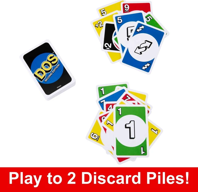 Alt view image 3 of 6 - Mattel Games DOS Second Edition Card Game for Kids & Families, Color Blind Accessible Deck for Groups & Parties