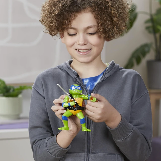 Alt view image 3 of 7 - Bop It! Teenage Mutant Ninja Turtles Leonardo Edition Game for Kids Ages 8 and Up, Teenage Mutant Ninja Turtles Toys, for 1 or More Players