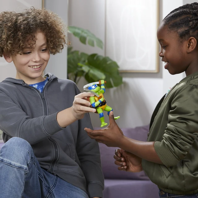 Alt view image 4 of 7 - Bop It! Teenage Mutant Ninja Turtles Leonardo Edition Game for Kids Ages 8 and Up, Teenage Mutant Ninja Turtles Toys, for 1 or More Players