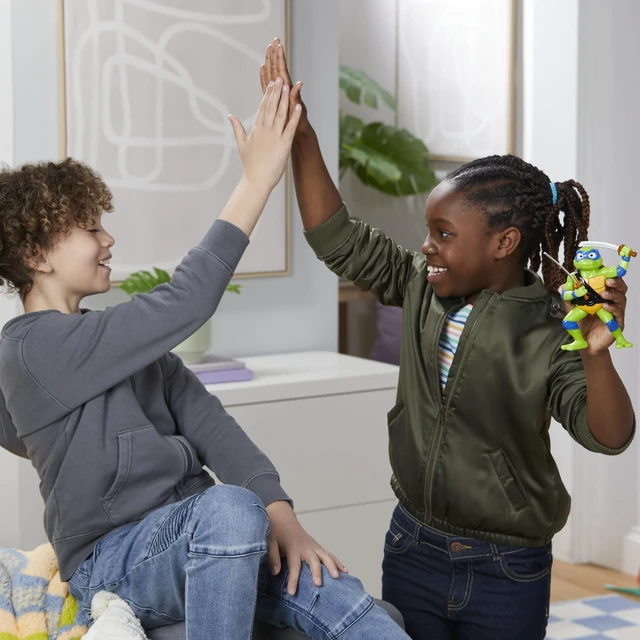 Alt view image 5 of 7 - Bop It! Teenage Mutant Ninja Turtles Leonardo Edition Game for Kids Ages 8 and Up, Teenage Mutant Ninja Turtles Toys, for 1 or More Players