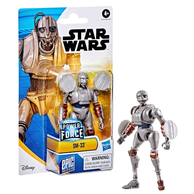 Alt view image 7 of 7 - STAR WARS Epic World of Action SM-33, 4-Inch Action Figure & 2 Accessories, Skeleton Crew Toys for Boys & Girls Ages 4+