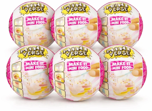 Main image of MGAs Miniverse Make It Mini Foods Café Series 3 Mini Collectible Novelty Food Toy, 6-Pack, Ages 8+