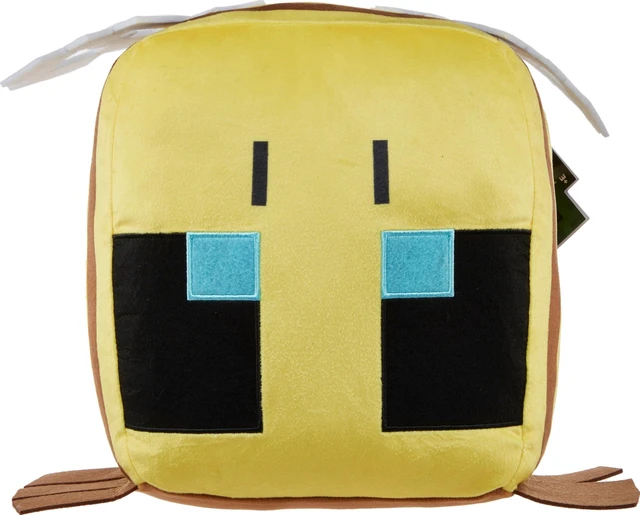 Main image of Mattel Minecraft Cuutopia Bee Plush, 10-inch Soft Rounded Pillow Doll, Video Game-Inspired Collectible Toy