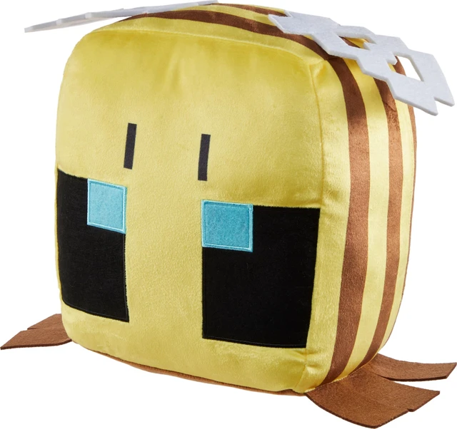 Alt view image 3 of 6 - Mattel Minecraft Cuutopia Bee Plush, 10-inch Soft Rounded Pillow Doll, Video Game-Inspired Collectible Toy
