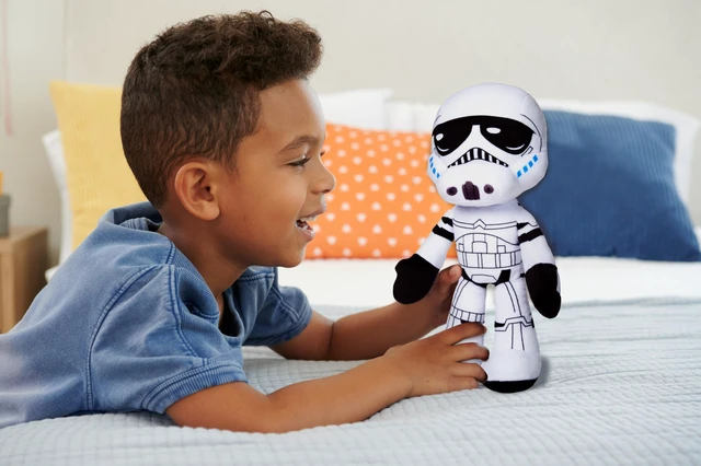 Alt view image 2 of 6 - Mattel Star Wars Plush Talkers Soft Toys, 11 to 12-Inch Stormtrooper Plush with 10 Sounds & Phrases, Collectible Soft Dolls