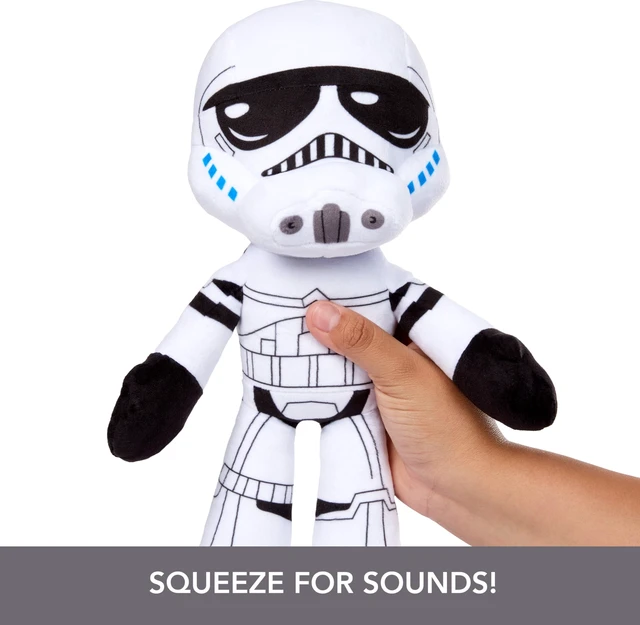 Alt view image 3 of 6 - Mattel Star Wars Plush Talkers Soft Toys, 11 to 12-Inch Stormtrooper Plush with 10 Sounds & Phrases, Collectible Soft Dolls