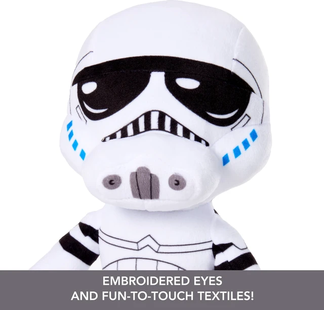 Alt view image 4 of 6 - Mattel Star Wars Plush Talkers Soft Toys, 11 to 12-Inch Stormtrooper Plush with 10 Sounds & Phrases, Collectible Soft Dolls