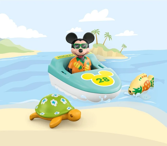 Alt view image 2 of 4 - PLAYMOBIL 1.2.3 & Disney 71417 Mickey Boat Tour from 12 Months