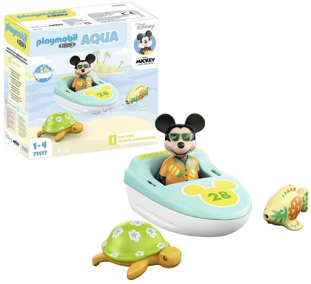 Alt view image 4 of 4 - PLAYMOBIL 1.2.3 & Disney 71417 Mickey Boat Tour from 12 Months