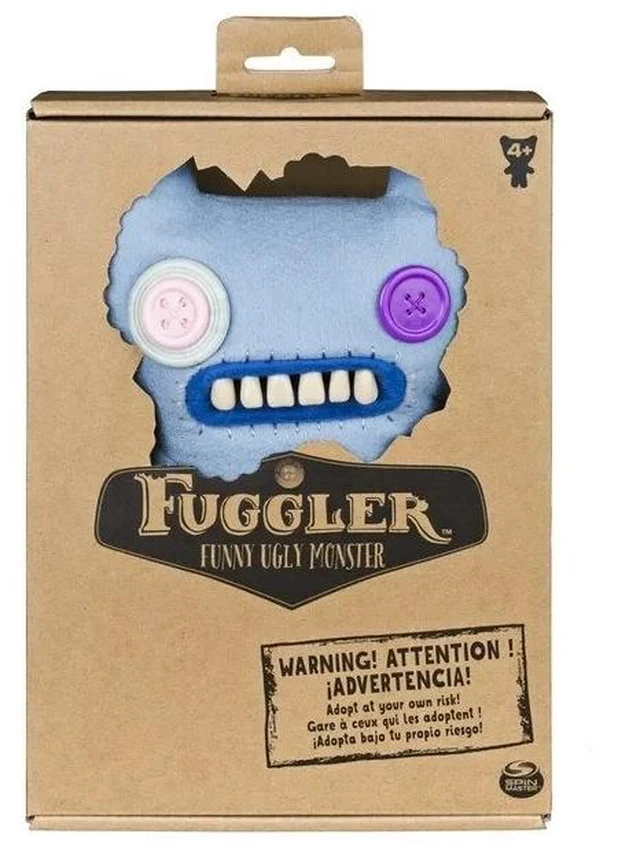 Main image of Fuggler Funny Ugly Monster, 9 Indecisive Monster (Blue) Plush Creature with T
