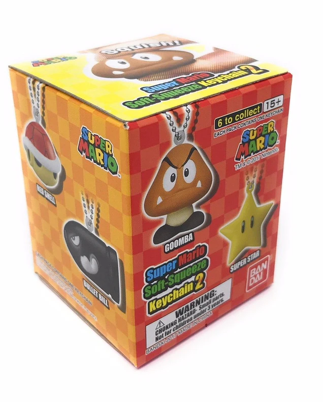 Main image of Bandai Super Mario Series 2 Soft-Squeeze Keychain Blind Box