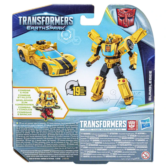 Alt view image 2 of 2 - Transformers EarthSpark Warrior Class Bumblebee 5-Inch Robot Action Figure, Converts in 19 Steps, Interactive Toys for Boys and Girls Ages 6 and Up
