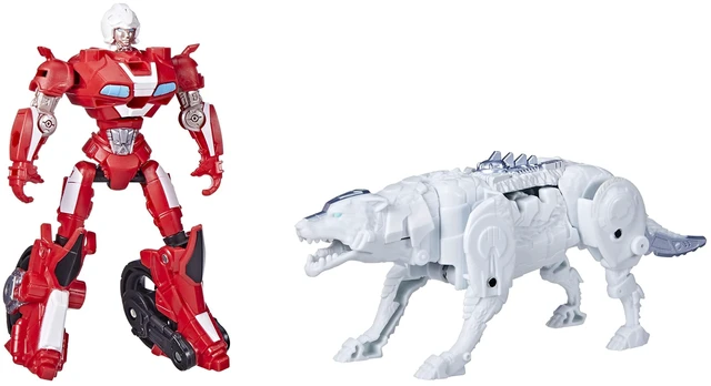Main image of Transformers: Rise of the Beasts Movie, Beast Alliance, Beast Combiners 2-Pack Arcee & Silverfang Toys, Ages 6 and Up, 5-inch