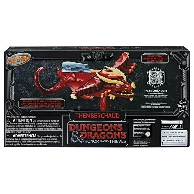 Alt view image 2 of 4 - Nerf Dungeons & Dragons Themberchaud Nerf Blaster, 6 Nerf Elite Darts