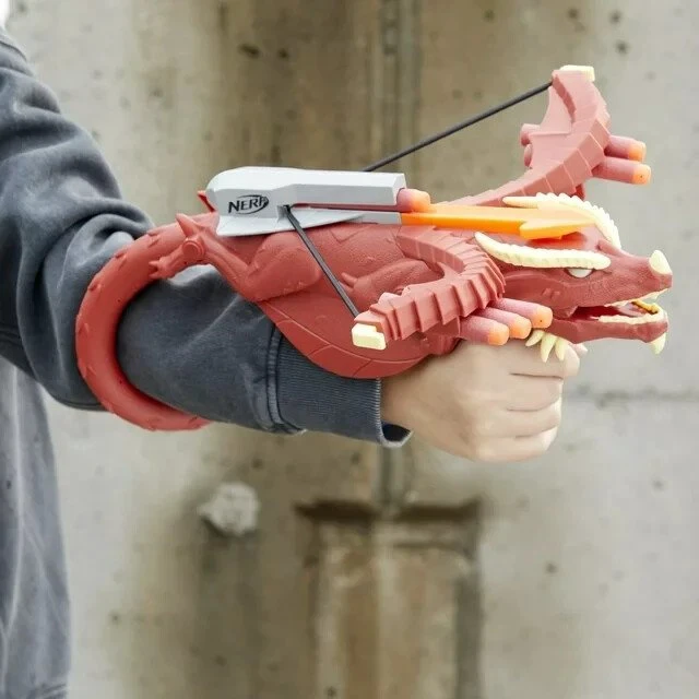 Alt view image 4 of 4 - Nerf Dungeons & Dragons Themberchaud Nerf Blaster, 6 Nerf Elite Darts