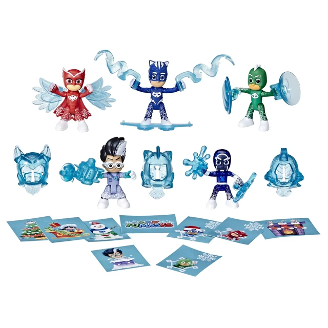 Alt view image 2 of 7 - PJ Masks Kids Advent Calendar, 24 Daily Surprise Toys Including PJ Masks Action Figures, Accessories, and Stickers, Countdown Calendar, Ages 3 and Up