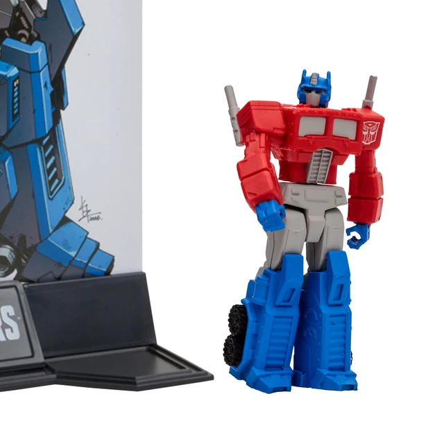Alt view image 3 of 6 - McFarlane Toys - Transformers Page Punchers 2pk Optimus Prime and Megatron 3in Action Figures with 2 Comics