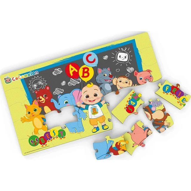 Alt view image 2 of 3 - COCOMELON 25 Piece Foam Jigsaw Puzzle Mat 24 X 13 Classroom Best Friends