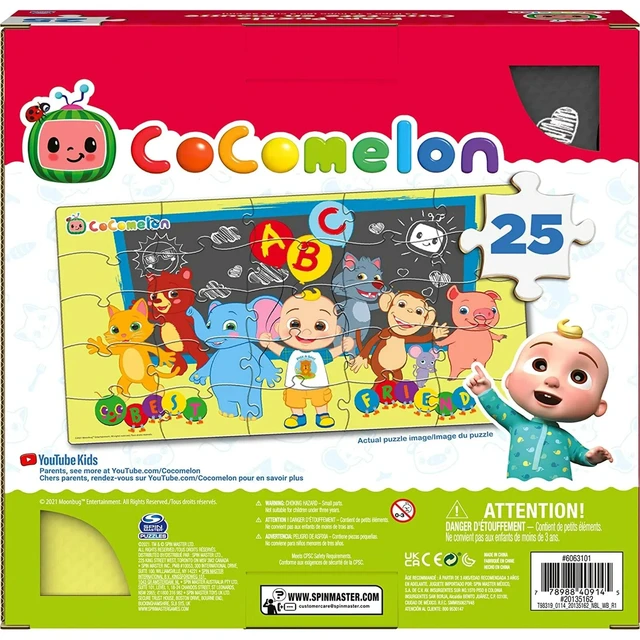 Alt view image 3 of 3 - COCOMELON 25 Piece Foam Jigsaw Puzzle Mat 24 X 13 Classroom Best Friends