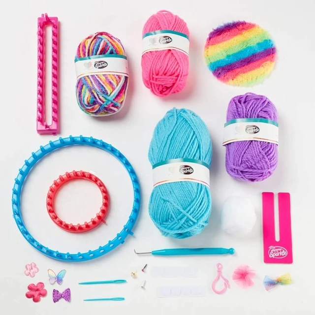 Alt view image 3 of 7 - Cra-Z-Art Shimmer 'n Sparkle 3-in-1 Ultimate Knitting Station