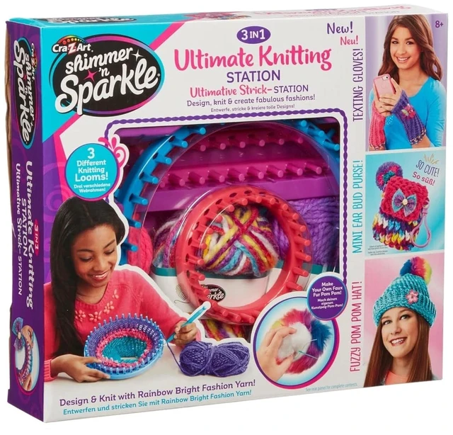 Main image of Cra-Z-Art Shimmer 'n Sparkle 3-in-1 Ultimate Knitting Station
