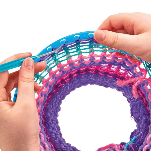 Alt view image 4 of 7 - Cra-Z-Art Shimmer 'n Sparkle 3-in-1 Ultimate Knitting Station