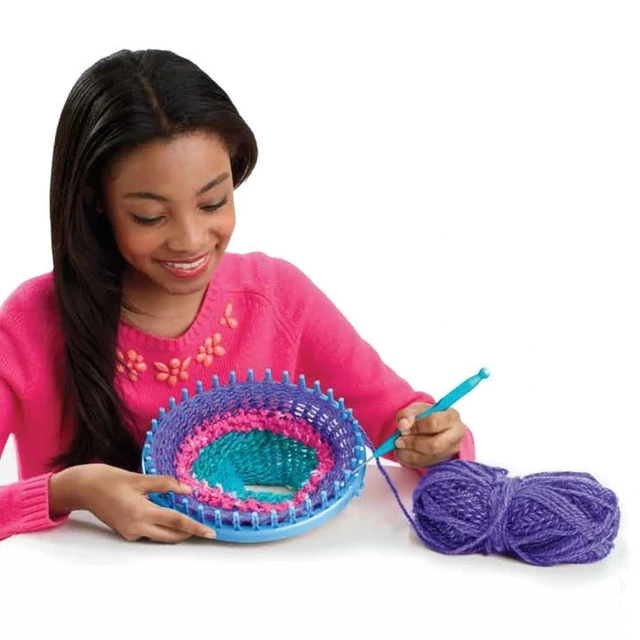 Alt view image 6 of 7 - Cra-Z-Art Shimmer 'n Sparkle 3-in-1 Ultimate Knitting Station