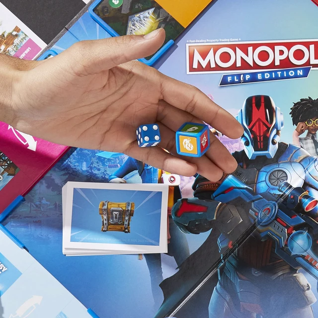 Alt view image 4 of 7 - Hasbro Gaming Monopoly Flip Edition: Fortnite Board Game for Ages 13 Game Inspired by Fortnite Video Game, Board Games for Teens and Adults, 2-4 Players