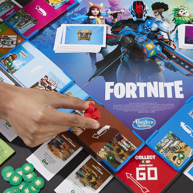 Alt view image 5 of 7 - Hasbro Gaming Monopoly Flip Edition: Fortnite Board Game for Ages 13 Game Inspired by Fortnite Video Game, Board Games for Teens and Adults, 2-4 Players