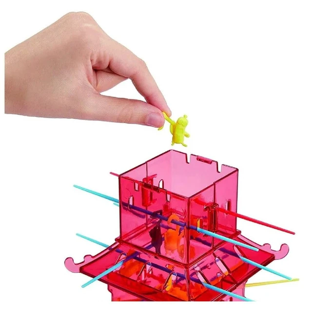 Alt view image 3 of 5 - Mattel Games Tumblin' Minions Kids Game Featuring Illumination's Minions: The Rise of Gru, with Minions Game Pieces and Pagoda Tower, Gift for 5 Year Olds and Up