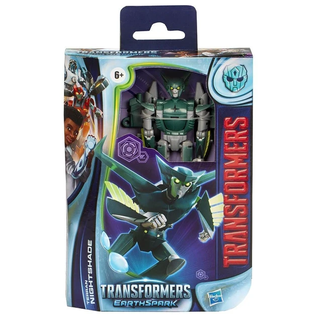 Alt view image 2 of 3 - Transformers EarthSpark Terran Nightshade Deluxe Class 12.5 cm Figure Robot Toy for Kids Age 6+ Green