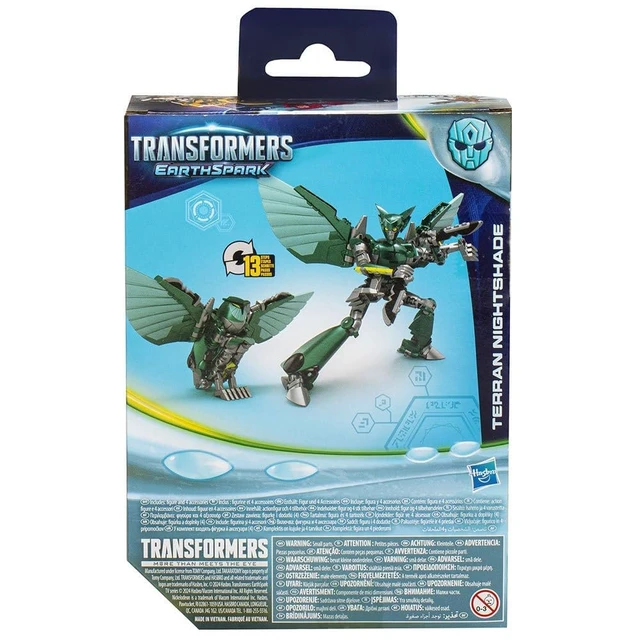 Alt view image 3 of 3 - Transformers EarthSpark Terran Nightshade Deluxe Class 12.5 cm Figure Robot Toy for Kids Age 6+ Green