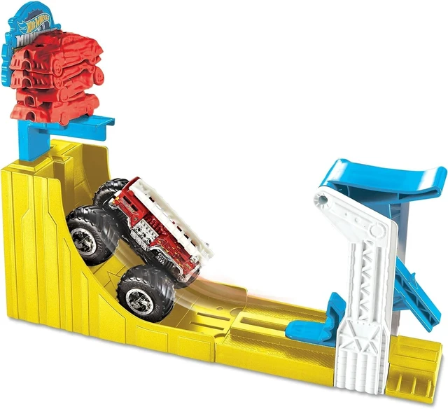 Alt view image 2 of 2 - Hot Wheels Monster Trucks Big Air Breakout Play Set
