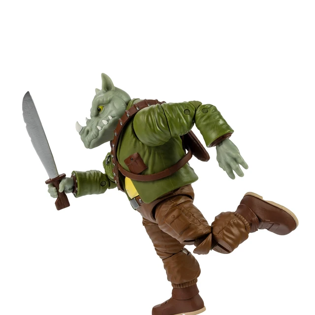 Alt view image 2 of 5 - The Loyal Subjects BST AXN Teenage Mutant Ninja Turtles Rocksteady 5" Action Figure with Accessories, Multicolored