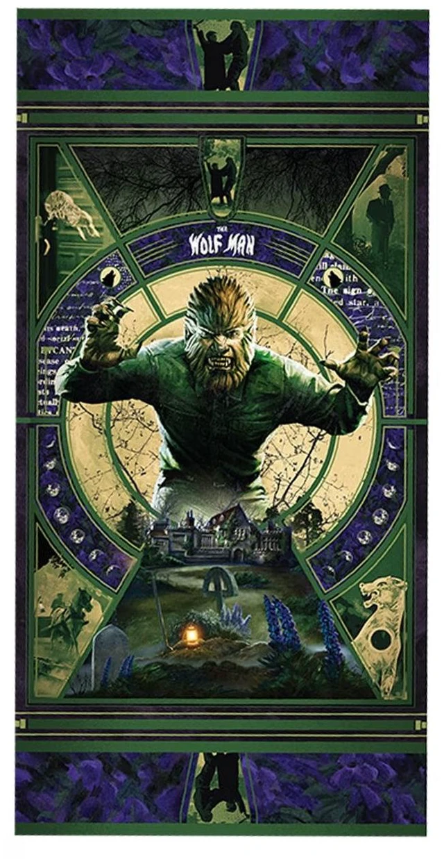 Main image of Factory Entertainment - Universal Monsters - The Wolf Man Beach Towel