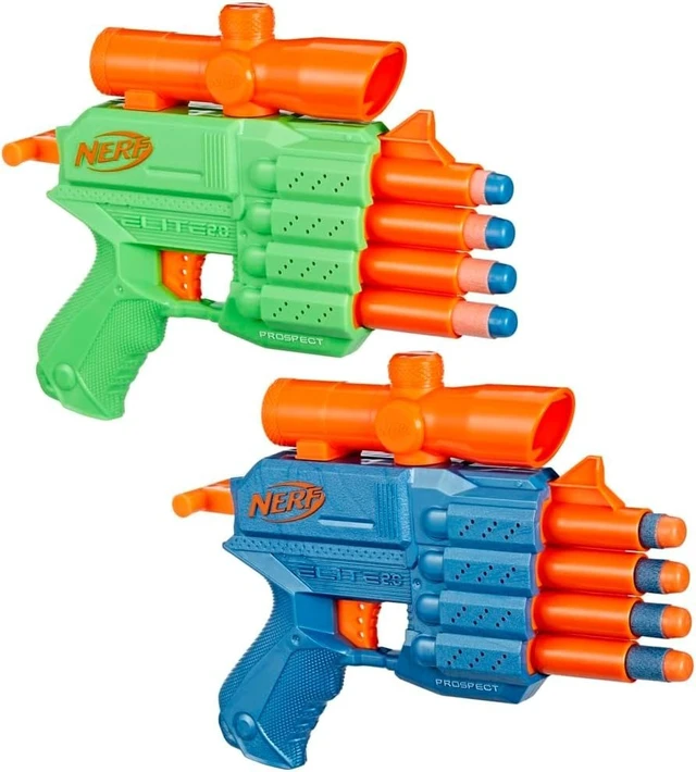 Alt view image 2 of 3 - Nerf Elite 2.0 Face Off Target Set, Includes 2 Dart Blasters Target
