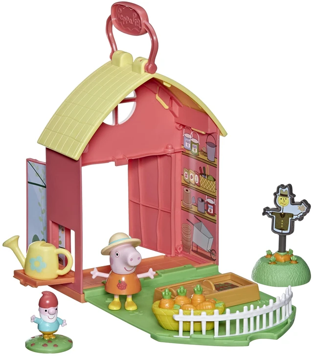 Alt view image 3 of 4 - Peppa Pig Peppa's Adventures Peppas F36585L0 Garden Shed Play Set Includes 1 Figure, 5 Accessories, with Carry Handle for Travel, Suitable for Ages 3 and Above