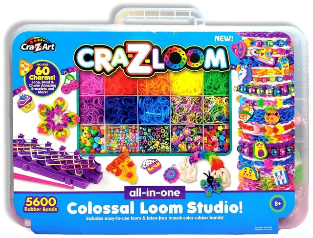 Main image of Cra-Z-Art CRA-Z-Loom Deluxe Rubber Band Case Comprehensive Loom Kit with Assorted Bands & Tools | Includes Storage Case for Easy Organization & Creativity