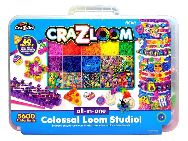 Alt view image 4 of 4 - Cra-Z-Art CRA-Z-Loom Deluxe Rubber Band Case Comprehensive Loom Kit with Assorted Bands & Tools | Includes Storage Case for Easy Organization & Creativity