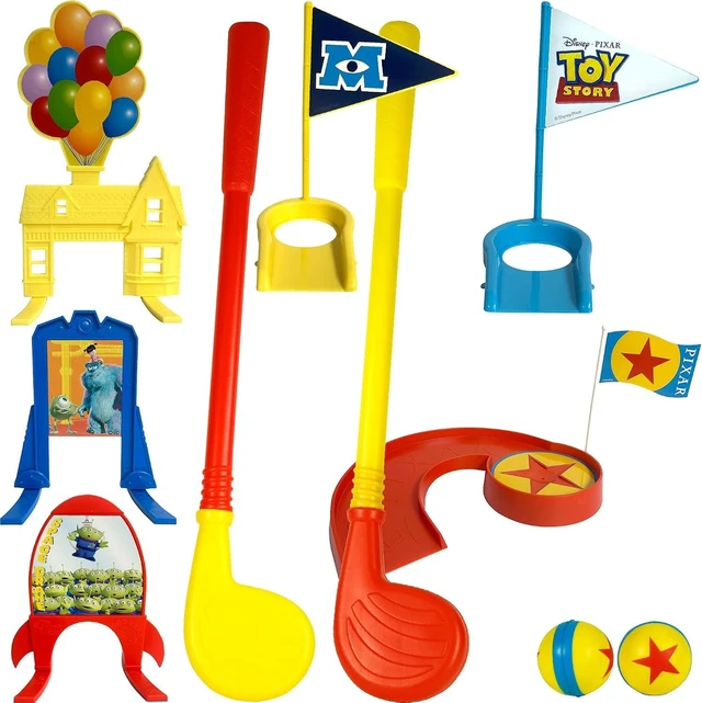 Alt view image 4 of 4 - Pixar Miniature Putt Golf Course Set