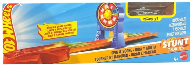Main image of Hot Wheels Stunt Tracks Spin & Score Racing Set