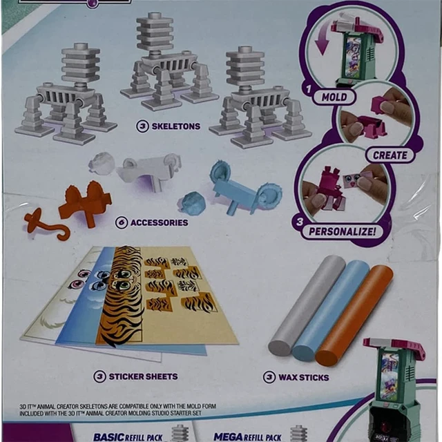 Alt view image 3 of 4 - 3DIT Animal Creator Basic Refill Pack - Makes 3 Animals ~ for Use with 3D Molding Studio (Sold Separately)