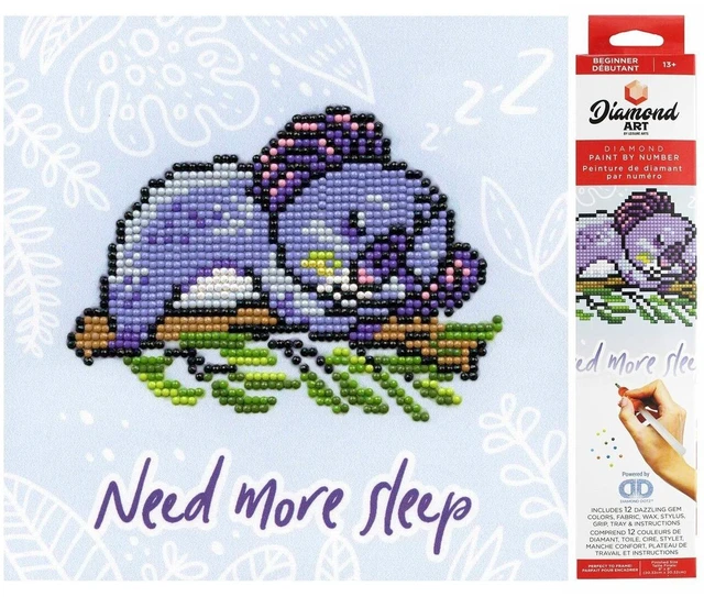 Main image of Diamond Art By Leisure Arts Koala Sleep, 8"X8"