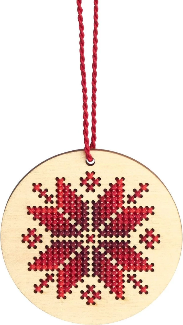 Alt view image 4 of 4 - Dimensions Nordic Snowflake Wood Ornament Kit