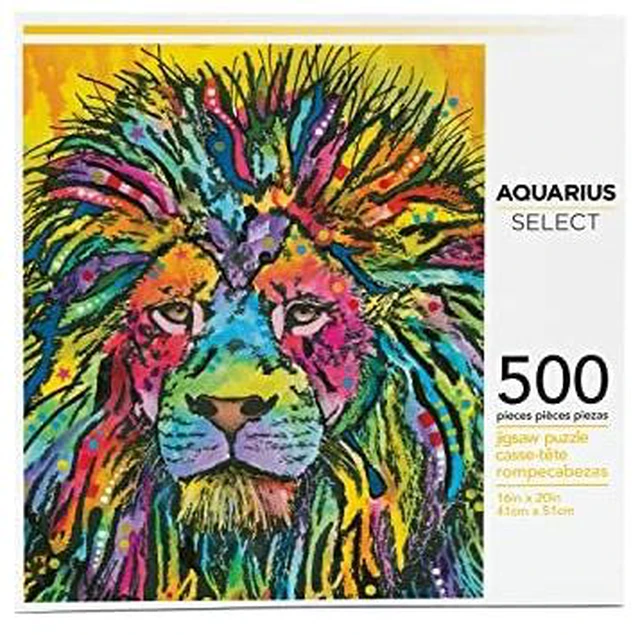 Main image of AQUARIUS Dean Russo Lion Jigsaw Puzzle (500 Piece Jigsaw Puzzle) - Glare Free - Precision Fit - Officially Licensed Dean Russo Merchandise & Collectibles - 14 x 19 Inches
