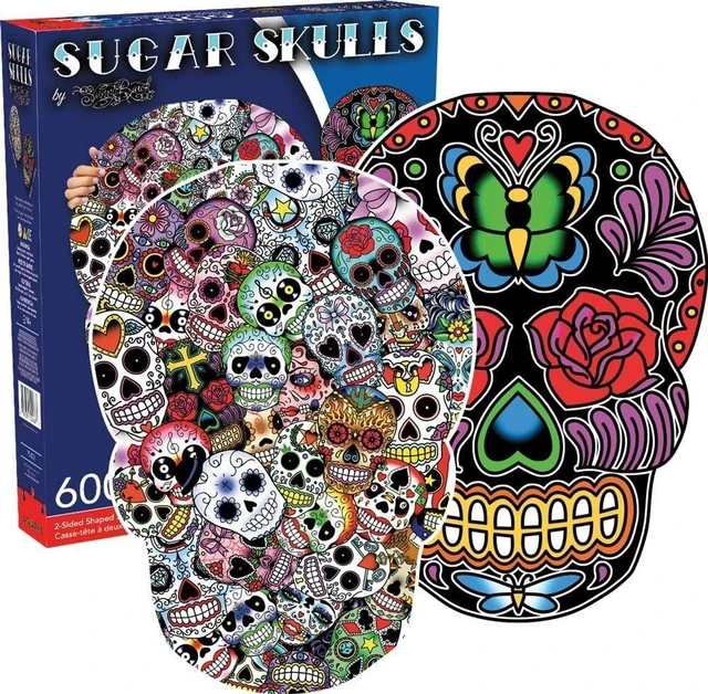 Main image of Aquarius Sugar Skulls Jigsaw Puzzle 600 Pieces