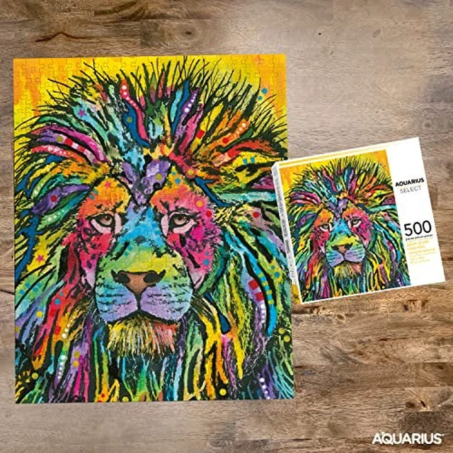Alt view image 3 of 7 - AQUARIUS Dean Russo Lion Jigsaw Puzzle (500 Piece Jigsaw Puzzle) - Glare Free - Precision Fit - Officially Licensed Dean Russo Merchandise & Collectibles - 14 x 19 Inches