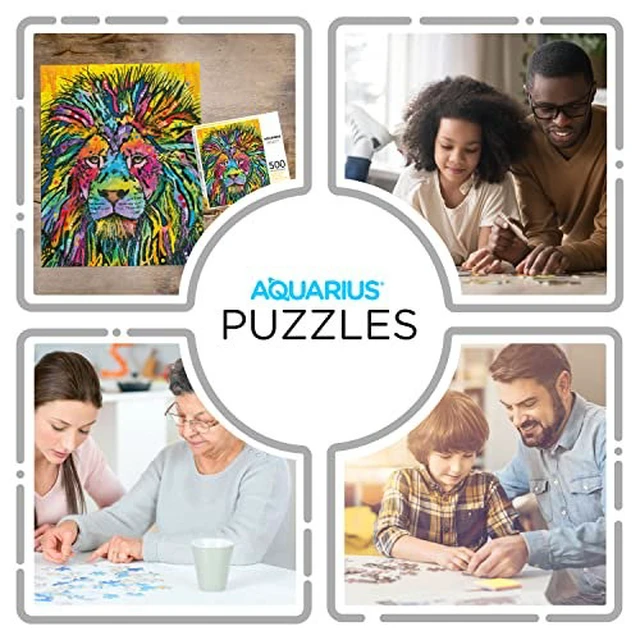Alt view image 4 of 7 - AQUARIUS Dean Russo Lion Jigsaw Puzzle (500 Piece Jigsaw Puzzle) - Glare Free - Precision Fit - Officially Licensed Dean Russo Merchandise & Collectibles - 14 x 19 Inches