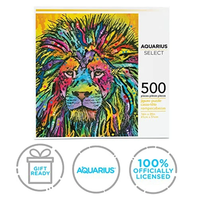 Alt view image 7 of 7 - AQUARIUS Dean Russo Lion Jigsaw Puzzle (500 Piece Jigsaw Puzzle) - Glare Free - Precision Fit - Officially Licensed Dean Russo Merchandise & Collectibles - 14 x 19 Inches
